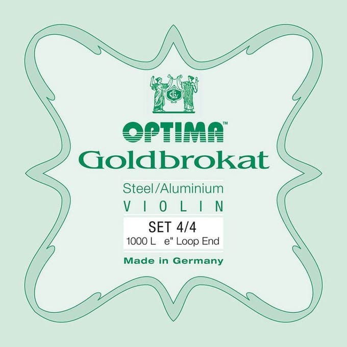 Optima 1000-44-L string set for violin 4/4, steel & aluminum, with loop end E-1 string