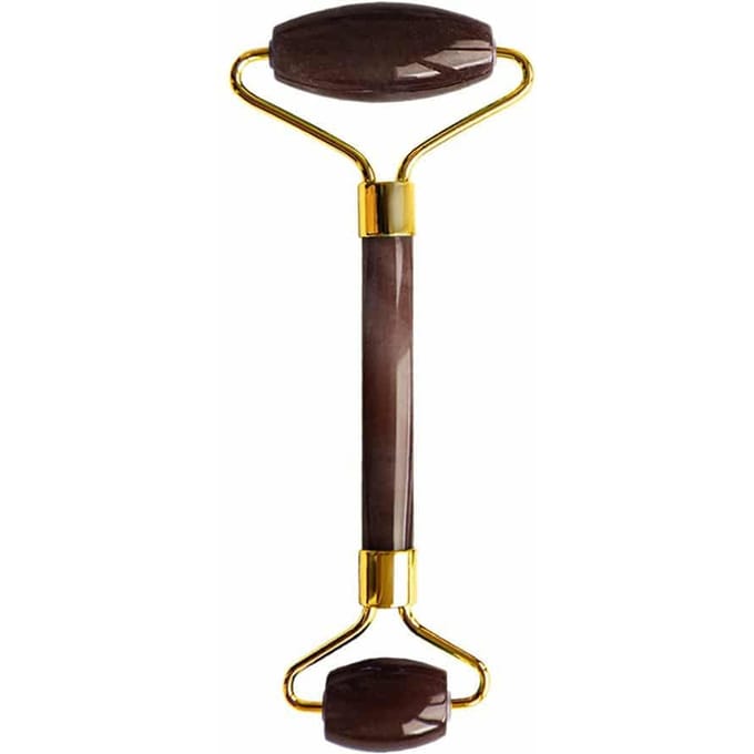 Dr. Botanicals Tiger Eye Harmony & Balancing gezichtsroller (goudkleurig metalen handvat)