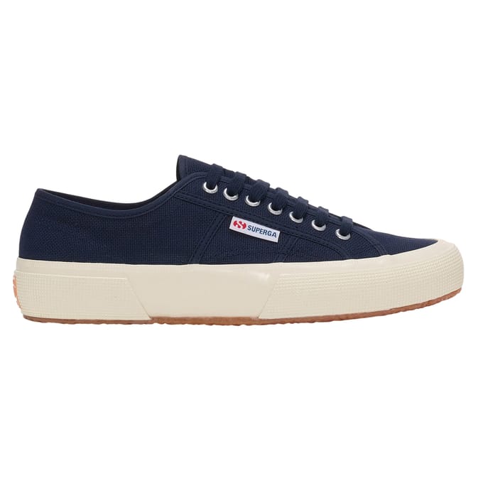 Superga Volwassen unisex 2750 OG-trainers (Navy/Off Wit)