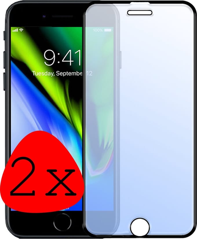 Screenprotector Geschikt voor iPhone 6 Screenprotector Beschermglas Full Cover - Screenprotector Geschikt voor iPhone 6 Screen Protector Full Cover - 2 Stuks