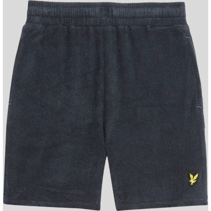 Lyle & Scott Towelling Short Broeken Jongens - Zwart - Maat 152/158