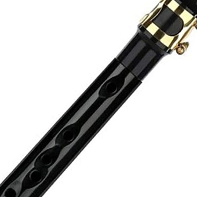 Saxophone miniature ABS Mini saxophone de poche portable multifonctionnel pour la pratique et la performance black