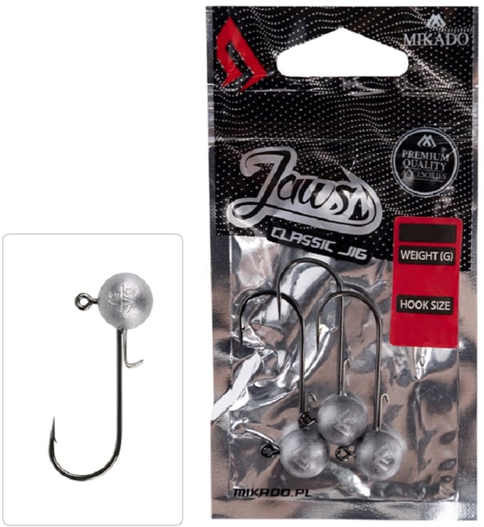 Jigkop 10 g – Haakmaat 1 – Baars – 3 Stuks – Mikado