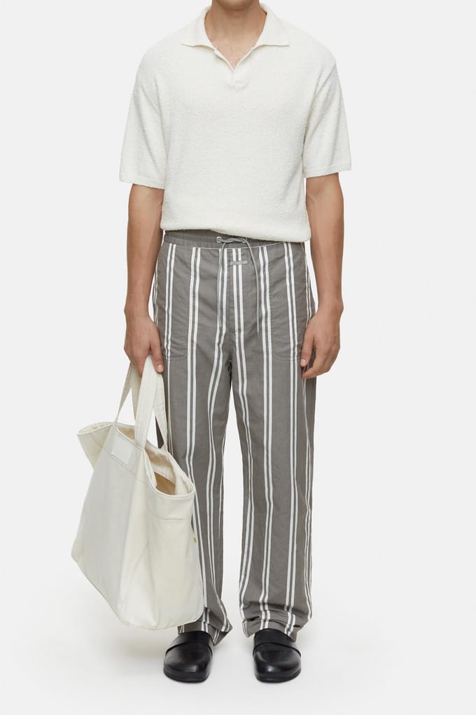 Closed Samsun Wide Pants Chalk Grey Größe: W29L32 | Hosen Outlet | Herren | Grau