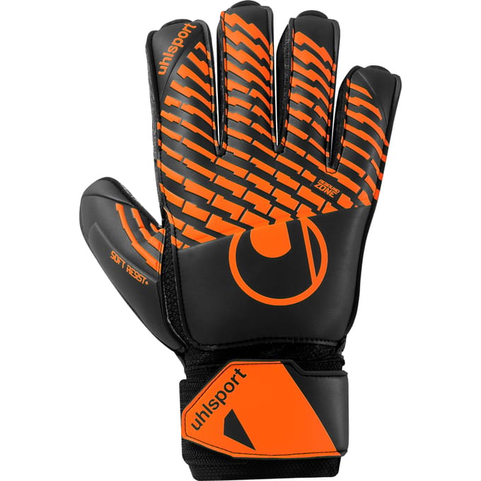 Uhsport Soft Resist+ Flex Frame Black Fluo Orange - Keepershandschoenen - Maat 6