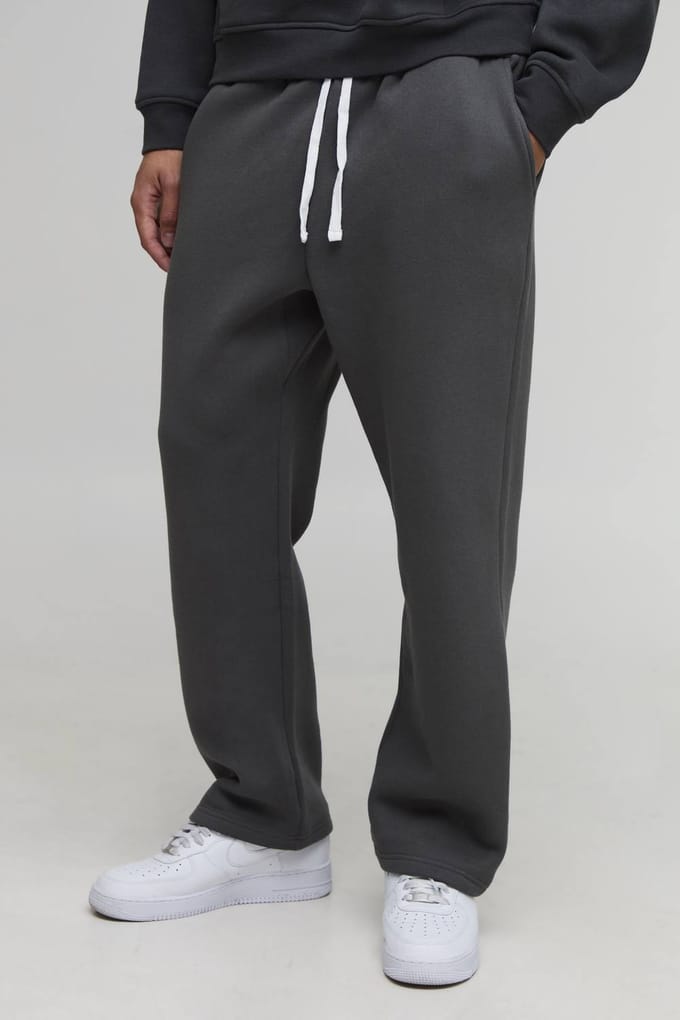 Basic oversized drop-crotch jogger | Charcoal | Size Small