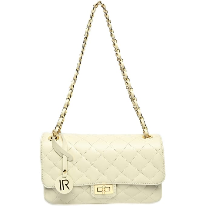 Isabella Rhea Beige Rundleer Tas