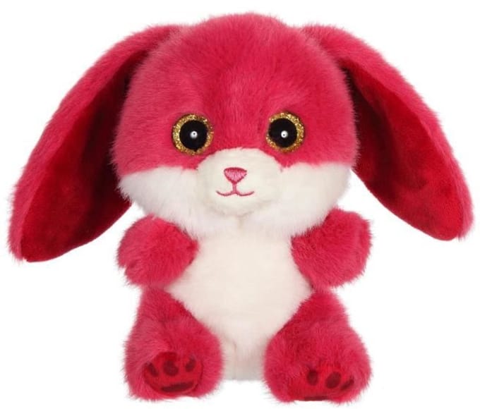 Knuffel - GIPSY TOYS - CUTYDOOS Konijn 13 CM - frambozenkleur - RUBY
