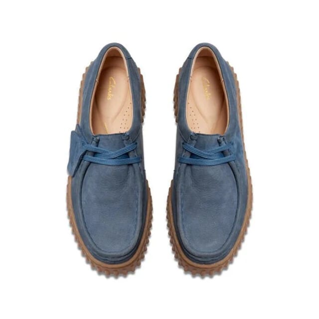 Clarks Torhill Bee - dames veterschoen - Blauw - maat 35.5 (EU) 3 (UK)