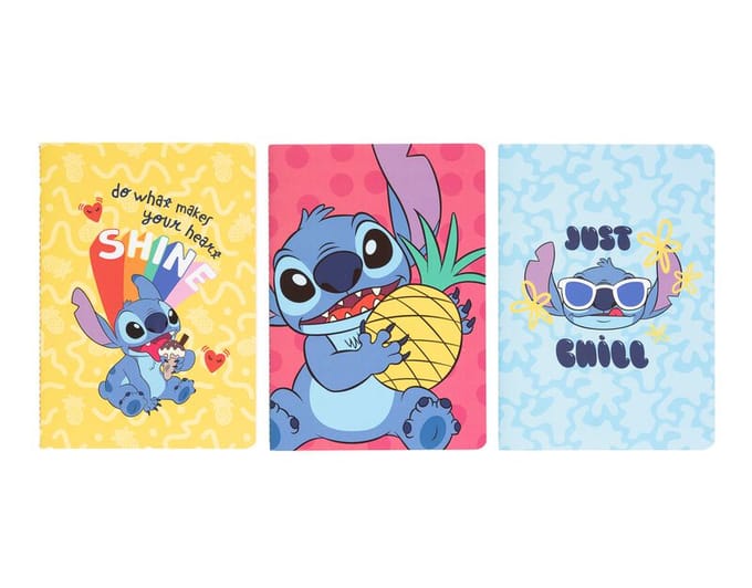 Lilo & Stitch - Disney Notebook - Tropical Stitch (Set van 3) - voor Geen - meerkleurig