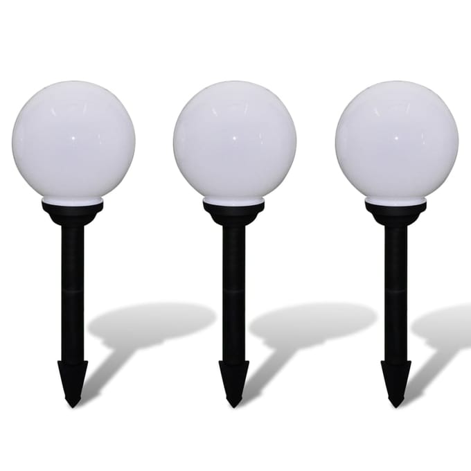 vidaXL Tuinpadlampen 3 st met grondpin LED 20 cm