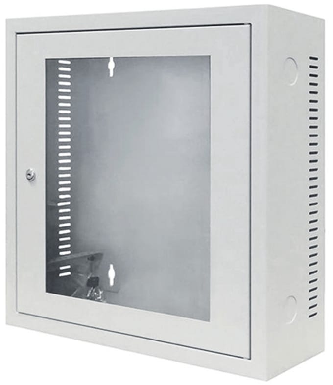 DSIT 3U wandkast wit met glazen deur 185mm diep - serverbehuizing - serverrack - serverkast - 19 inch