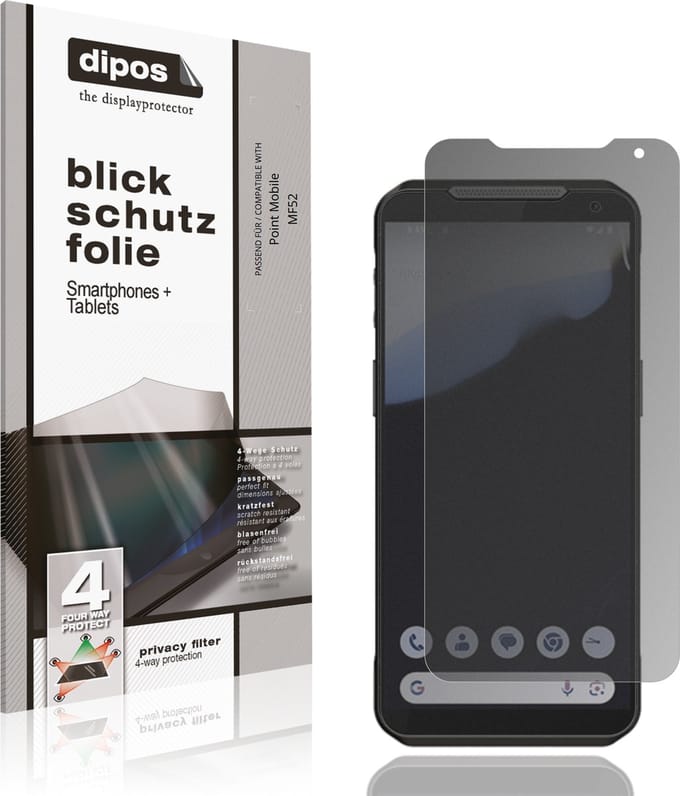 dipos – Matte Privacy Screenprotector geschikt voor Point Mobile MF52 | Anti-Spy Beschermfolie
