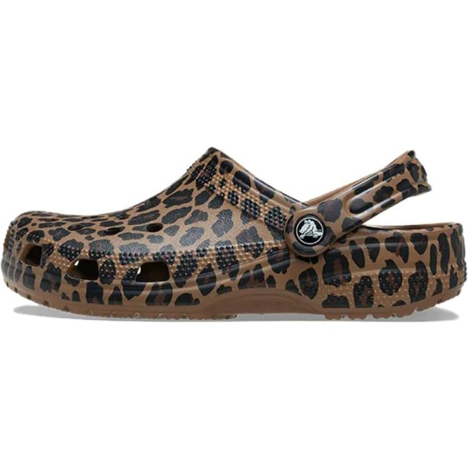 Crocs Dames Classic Clog 'Leopard' 36-37 black