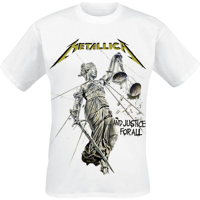 Metallica T-shirt - Justice - S tot 5XL - voor Mannen - wit