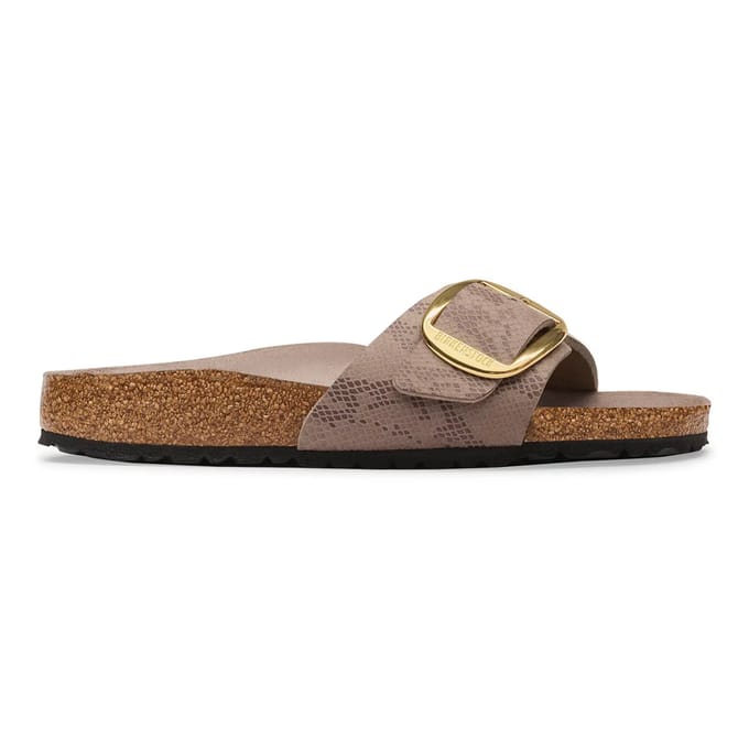 Birkenstock Slippers Madrid Big Buckle 1032935 Python Gray Taupe Smal