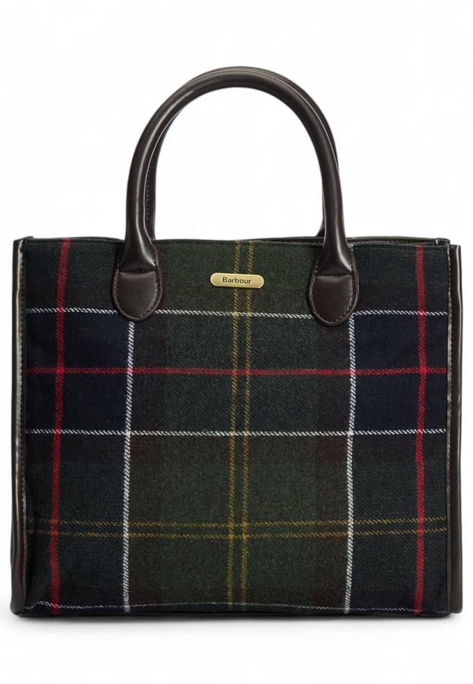 Handtas Barbour BARRHILL TARTAN TOTE BAG LBA0423