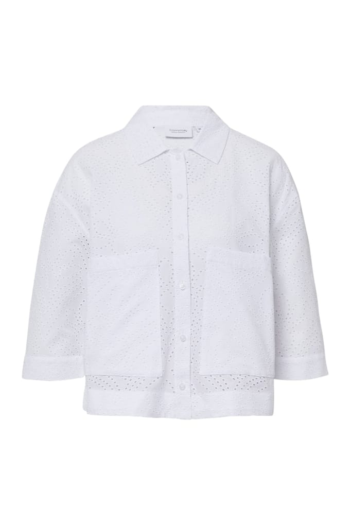 Comma Blouses White Maat: 42 | Blouses Outlet | Dames | Wit