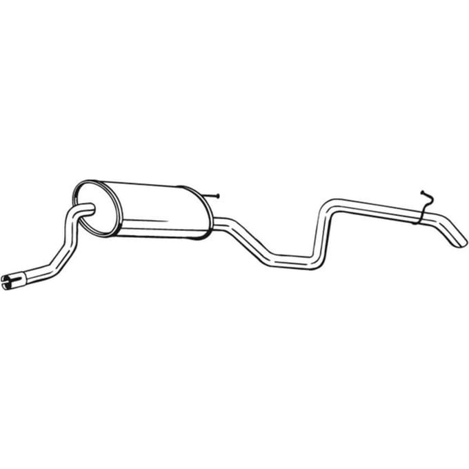 Geluiddemper achter BOSAL 280-277