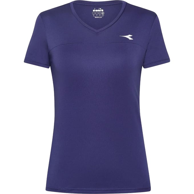 Diadora L. Short Sleeve T-shirt Dames-Blauw