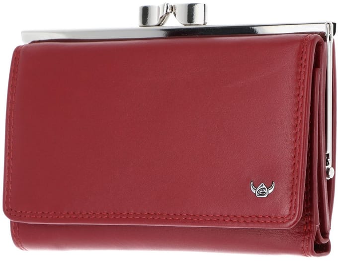 Golden Head Leren portemonnee Polo RFID Protect Bügelbörse 2157 Rot donkerrood
