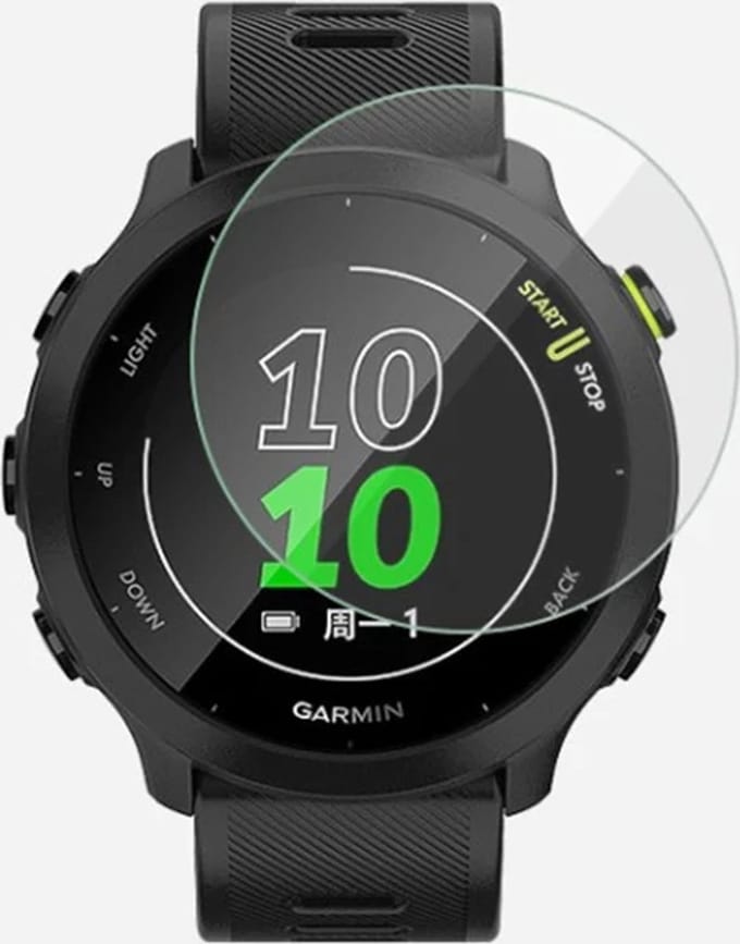Strap-it Screen protector van gehard glas - geschikt voor Garmin Forerunner 55