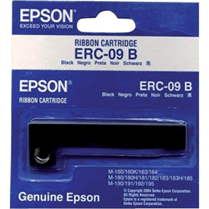 Epson Kleurtape C43S015354 Origineel ERC09B Geschikt voor apparatuur (merk): Epson Zwart 1 stuk(s)