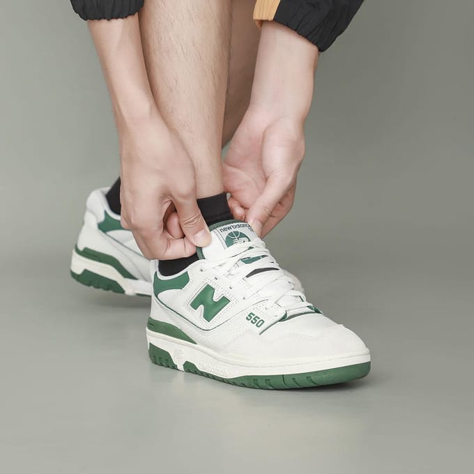 New Balance 550 Wit Groen Unisex Sneakers BB550WT1 44 white