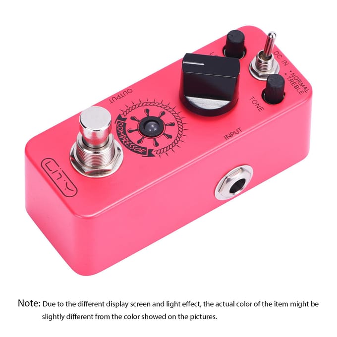 Lity Compressor Gitaarpedaal Mini Compressor Effectpedaal Ultimate Comp 2 Modi Compressie-effect rood