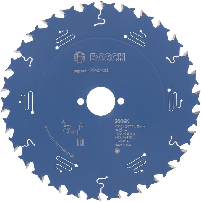 Bosch Accessories Expert for Wood 2608644058 Cirkelzaagblad 210 x 30 x 1.8 mm Aantal tanden: 30 1 stuk(s)