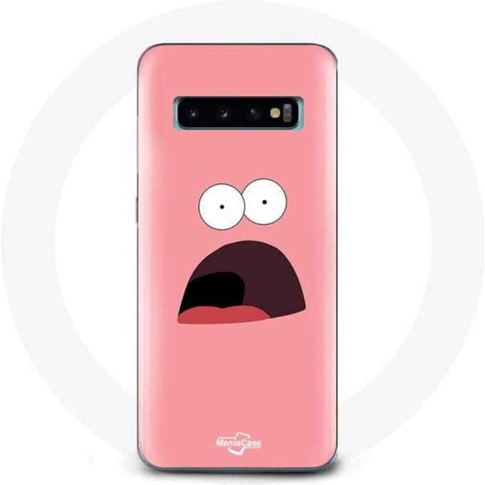 Coque - Bob l'éponge - Samsung Galaxy S10 Plus - Souple - Rose - Patrick Étoile rose