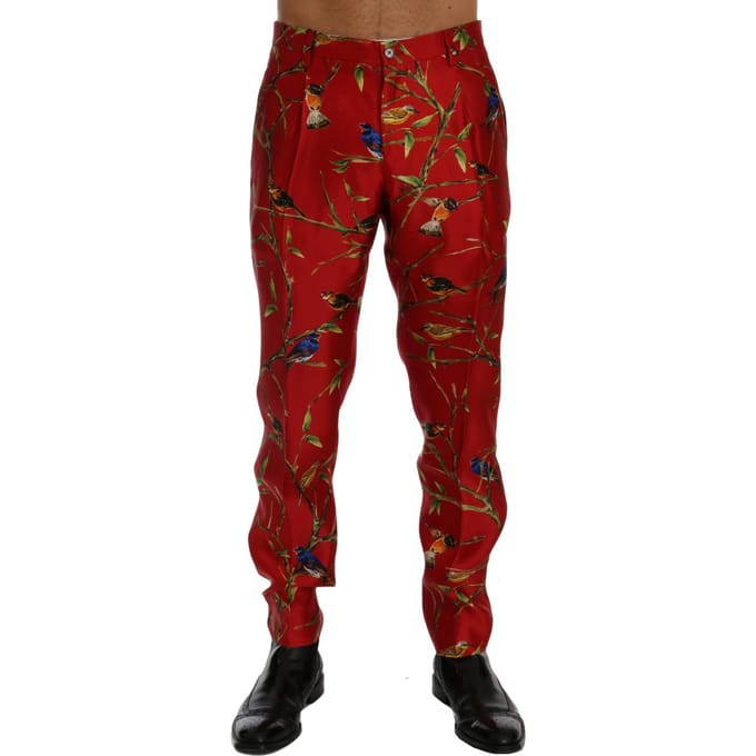 Vogeldruk Zijde Broek