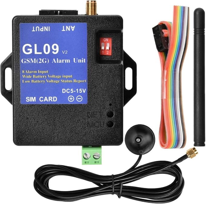 8-kanaals GSM alarmsysteem met app-besturing en batterijwerking
