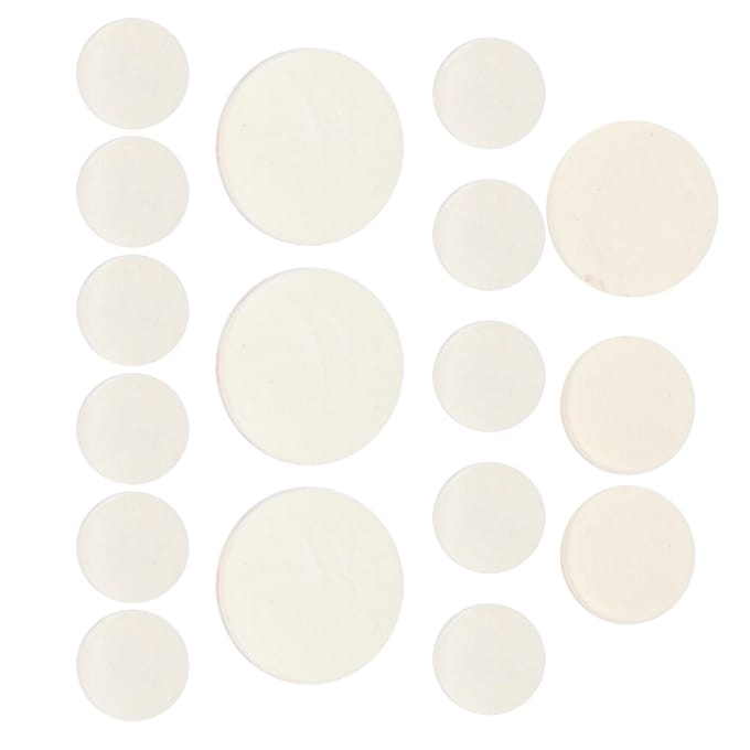 17 Stuks Klarinet Klankgat Pads Bb Klarinet Matten Pakkingen Muziekinstrument AccessoiresM01737 white