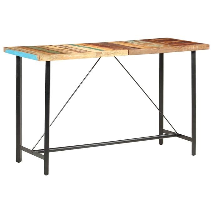 vidaXL - Bartafel - 180x70x107 - cm - massief - gerecycled - hout