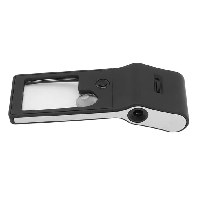 LED-verlichte loep 3x 10x 55x Draagbare asferische loep Hoge helderheid UV-detectie Vergrootglas