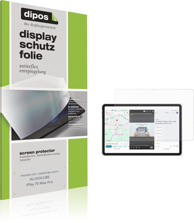 dipos – 2x Matte Beschermfolie geschikt voor ALLDOCUBE iPlay 70 Max Pro | Krasbestendige & antireflecterende Screenprotector Ultra-Thin