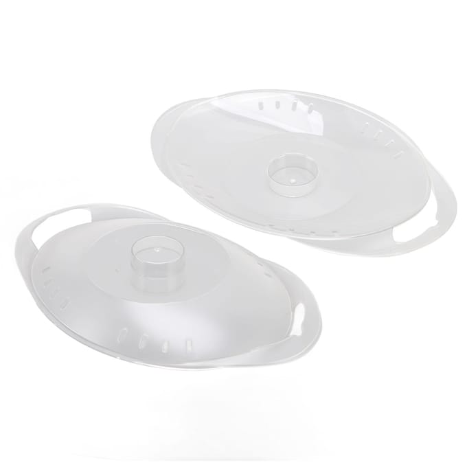 Couvercle de Panier Vapeur Transparent PCTG Résistant à la Chaleur Couvercle de Panier Vapeur Pièces de Robot Culinaire pour white