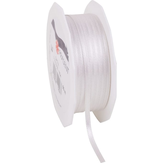 Satijnen lint "Uni", 3 mm - Ivoorkleurig