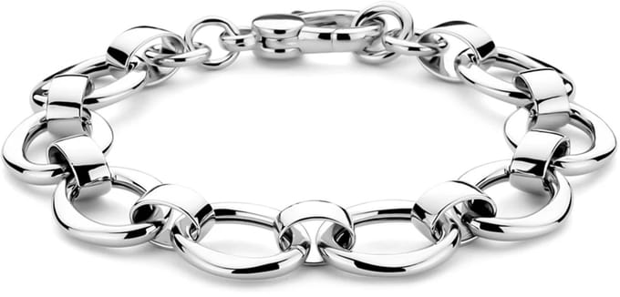 Zilver Gerhodineerd armband 13,5 mm 19 cm 1341820
