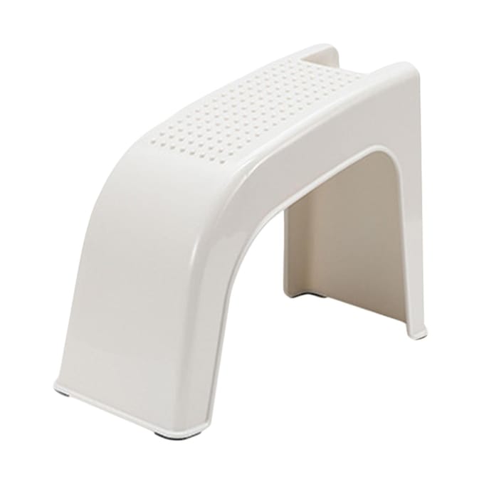 Support de repose-pieds de pédicure, repose-pieds de douche, tabouret sous le bureau, repose-pieds de beauté pour le rasage des jambes blanc