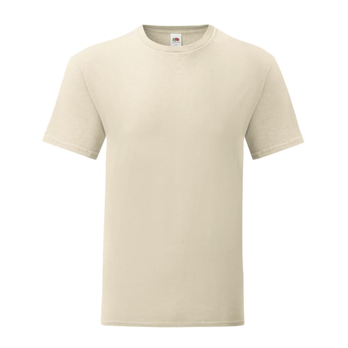Fruit of the Loom Heren Iconisch 150 T-Shirt (Natuurlijk)