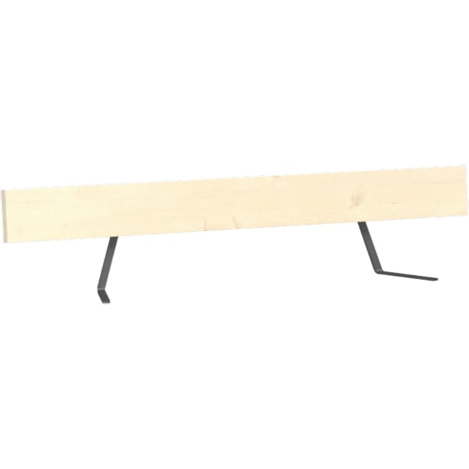 Moormann - Kampenwand rugleuning - gewaxt staal - bruin