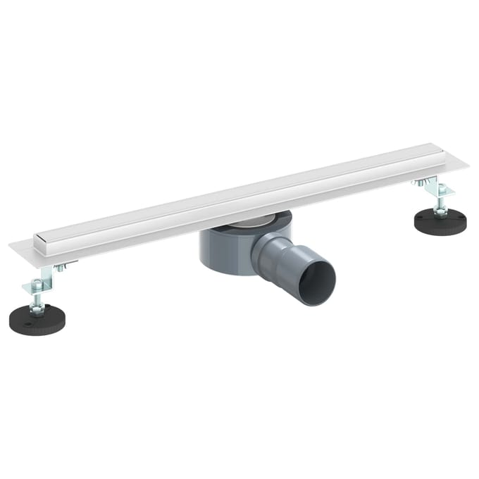 Bonde de douche 360 degrés Modèle fin Argent 50 cm Acier Inoxydable 304