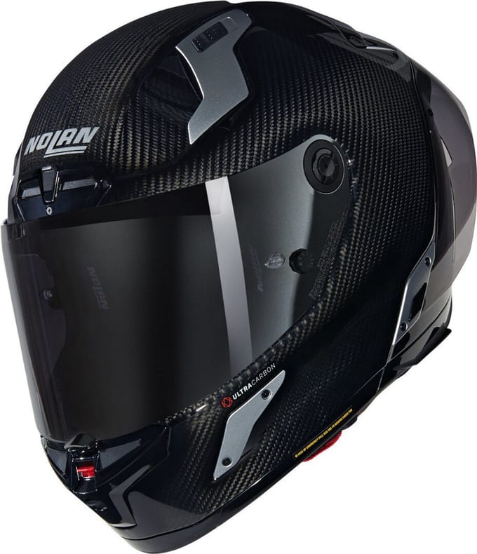 Nolan X-804 RS Zilver 332 Carbon Zilver Glossy Integraalhelm - Helm