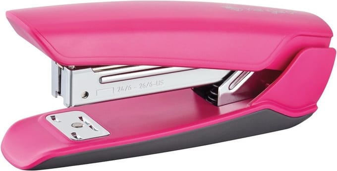 Kangaro nietmachine - Nowa-35S - roze - capaciteit 25 vel - 24/6 nieten