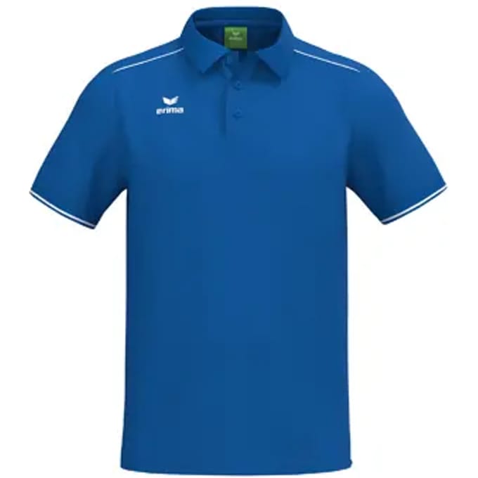 Erima Cmpt 3 Wings Polo Heren - New Royal / Wit | Maat: S