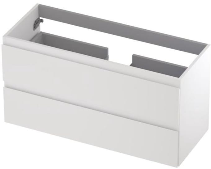 INK - Onderkast 2 Laden Greeploos Gelakt - 1000x400x520 Mm - Mat Wit