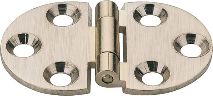 Klepscharnier 270° messing, mat