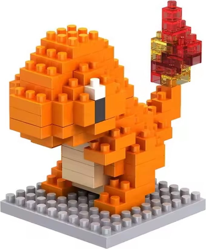 Micro Brick - Charmender - 124Pcs - Bouwen - Bouwspeelgoed